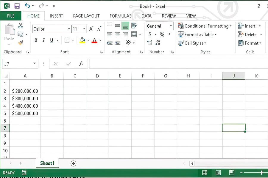 Định dạng tiền tệ trong Excel có dáu $