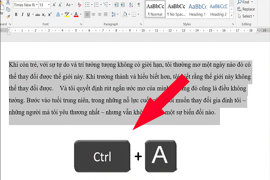 Dùng bàn phím, chuột trong Microsoft Word để di chuyển các trang